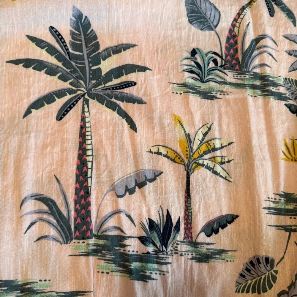 Old Navy Pink Tropical Print Kids Dress